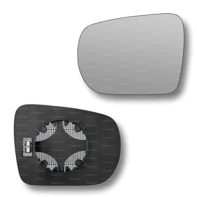 Image of Less4spares Replacement Wing Mirror Glass Left Compatible with Hyundai ix35 2010 2016 CLIP ON Passnager Near Side N/S Heated Convex