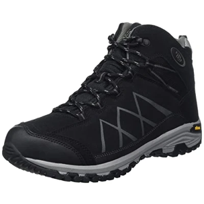 Image of Brütting Unisex Kansas High Trail Running Shoes, Black Anthracite, 4 UK