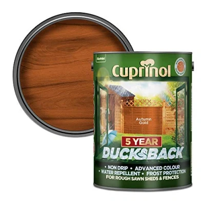Image of Cuprinol Ducksback 5 Year Waterproof for Sheds and Fences, L Autumn Gold