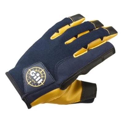 Image of Gill Long Finger Pro Sailing Gloves Sailing, Paddle &amp; Board Sports, Kayaking or Windsurfing Special Edition 50th Anniversary (Navy, M)