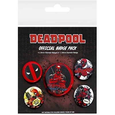 Image of Pyramid International Deadpool Pack Badge, Multi Colour, 10 x 12.5 1.3 cm
