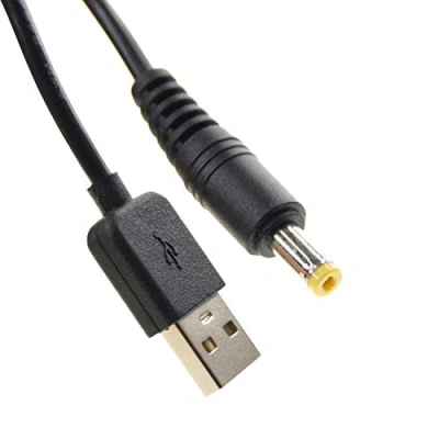 Image of Ex Pro 1.5m USB to 5 V DC Power Cable, Type A 4.7 x 1.75mm Barrel Jack Connector, compatible with Speakers, Hubs, Portable Hard Drives, and more