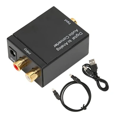 Image of Digital to Analog Converter, Professional RCA Optical Converter L/R Sound Output for Home Theater PS3 PS4 Xbox HD DVD