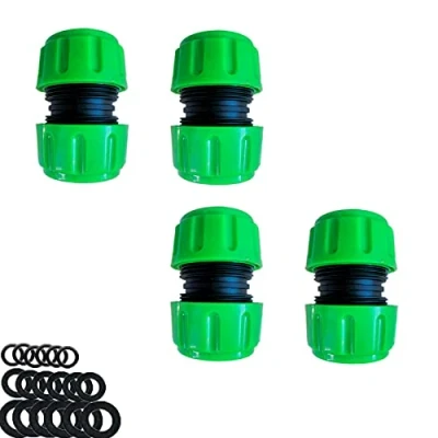 Image of YAAVAAW 4 Pack Hose Repair Connector Extender,Quick Fix Extend for Join 3/4 inch Garden Pipe Quick Connection