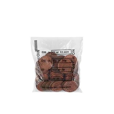 Image of Fsmisc Cash Denominated Coin Bags (Pack of 5000)