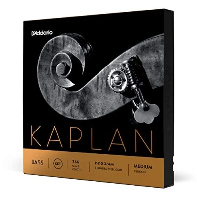 Image of D&#039;Addario Kaplan Bass Strings Full Set K610 3/4M For Upright Bass, Double 3/4 Scale, Medium Tension