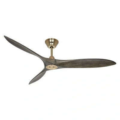 Image of CASAFAN Eco Airscrew Ceiling Fan, Rotor Blade 1520 mm, Grey/Brass