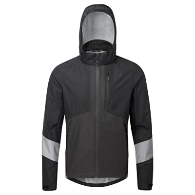 Image of Altura Mens Typhoon Waterproof Reflective Cycling Jacket Black X Large