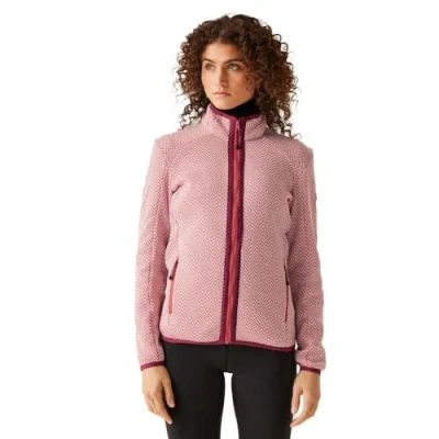 Image of Regatta Womens Elzie Full Zip Fleece Jacket, Durable &amp; Comfortable Midlayer Perfect for Outdoors, Walking, Hiking Camping