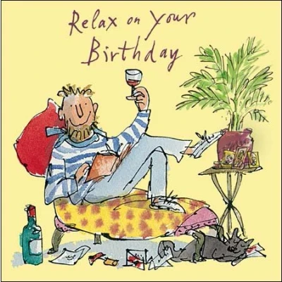 Image of Greetings Card (WDM4593) Male Birthday Quentin Blake