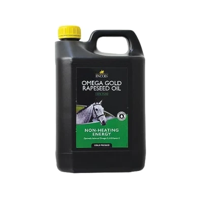 Image of Lincoln Omega Gold Rapeseed Oil Horse Pony Supplements 4 litre