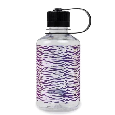 Image of Nalgene Sustain Tritan BPA Free Water Bottle Made with Material Derived from 50% Plastic Waste, 16 OZ, Narrow Mouth, Rainbow Zebra