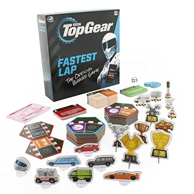 Image of Ginger Fox The Official BBC Top Gear Board Game Fastest Lap 2021 Edition Age 8+ 3 6 Players 30 45 Minute Gameplay Includes Interactive Features