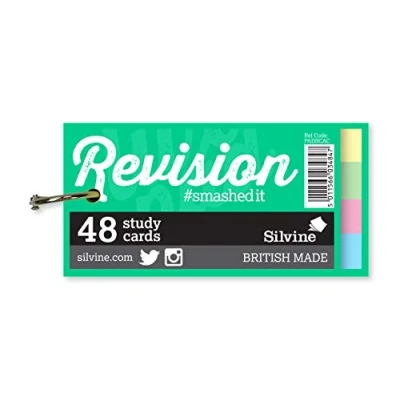 Image of Luxpad 100x50mm Ringbound Revision &amp; Presentation Cards Assorted Colours. 48 Plain Per Pad.