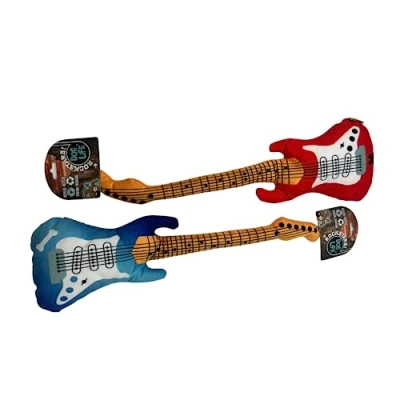 Image of Dog Life Guitar Plush Squeaky Toy Rockstars Pup Festival Play Recycled