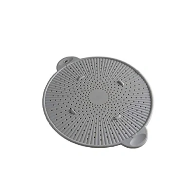Image of Simply Served 1498A12 AMZ Trivet 3 in 1 Splatter Screen, Silicone, Gray