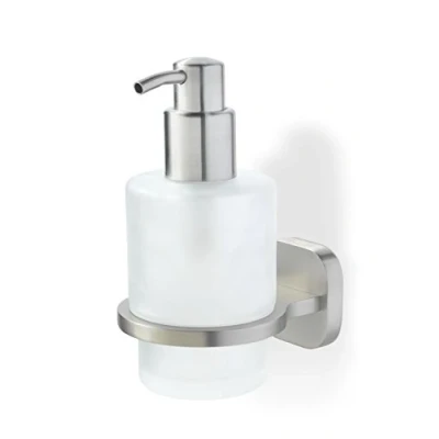 Image of Tiger Ramos Soap Dispenser, Zamac, Stainless Steel Brushed, 7.7 x 14.6 10.4 cm