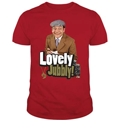 Image of Only Fools and Horses Official Boys T Shirt RED with Free Bonus (14/15, Red)