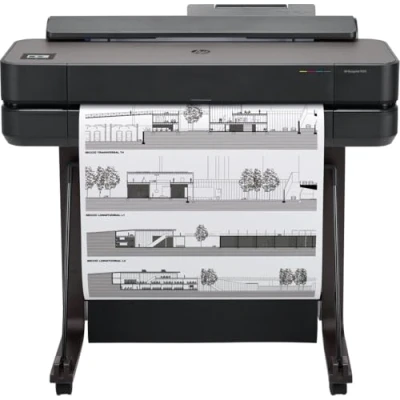 Image of HP DesignJet T650 Large Format Plotter Printer 24in up to A1 , Mobile Printing, Wi Fi, Gigabit Ethernet, Hi Speed USB 2.0, 2 Year Warranty (5HB08A)