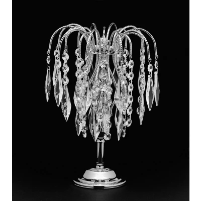 Image of Shower 1 Light Gold Table Lamp Heritage Crystal