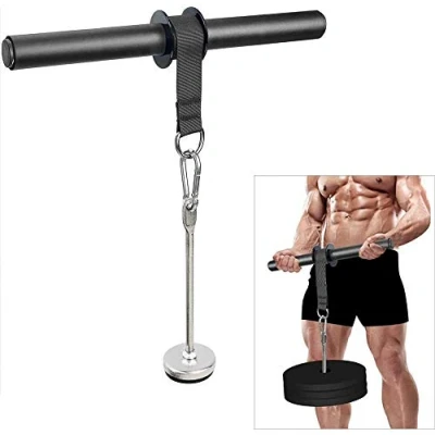 Image of Morwealth Forearm Wrist Roller Blaster Exercise Trainer Weight Bearing Wider Nylon Straps Arm Strength Training Fitness Equipment Anti Slip Home Gym Workout
