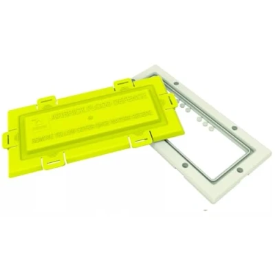 Image of Airbrick Flood Cover Defence Vent Barrier Water Protection (White)