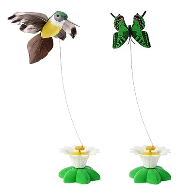 Image of MiOYOOW Electric Cat Toy, Flying Bird/Butterfly Interactive Toys Funny Toy for Indoor Cats Kittens Play Chase Exercise