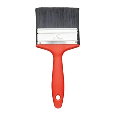 Image of Fit for The Job 4 inch Value DIY Paint Brush Painting with Emulsion, Gloss and Satin Paints on Walls, Ceilings, Furniture, Wood &amp; Metal, 4&quot; 100mm
