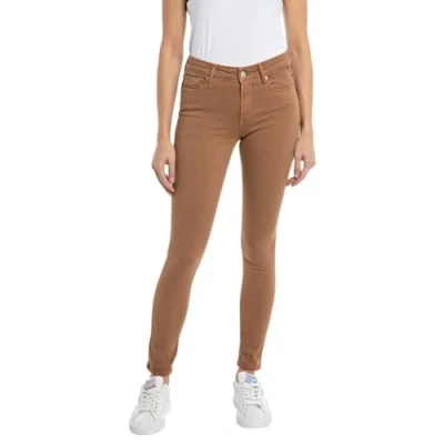Image of REPLAY Women&#039;s WHW689 Luzien Hyperflex Colour Xlite Jeans, Tobacco 348, 32W / 28L