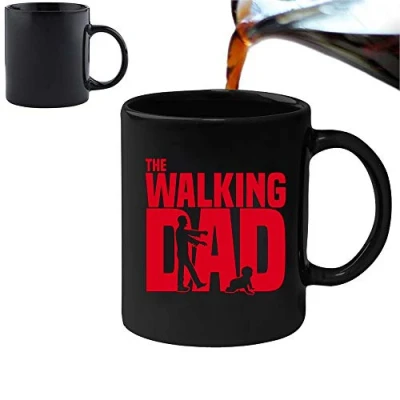 Image of Acen Merchandise The Walking Dad Novelty 11oz Magic Heat Changing Mug &amp; Gift Box Set Tea Coffee Office Work Home