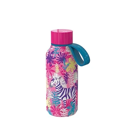 Image of Quokka KIDS BOTELLA TERMO SOLID CON COLGADOR ZEBRAS 330 ML