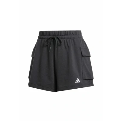 Image of adidas Sportswear Essentials Small LOGO Cargo Sports shorts Black white, Women&#039;s, Size: XXS, white