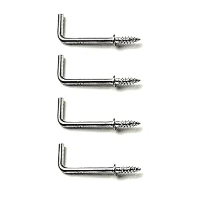Image of Merriway BH04447 (10 Pcs) Chrome Plated Square Shouldered Dresser Hooks, 13 mm (1/2 Inch) Pack of 10 Pieces