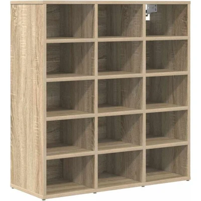 Image of Shoe Cabinet Sonoma oak 52.5 x 30 50 cm Engineered wood Vidaxl