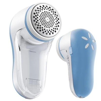 Image of POPCHOSE Fabric Shaver, Electric Lint Remover, Rechargeable Bobble Remover for Clothes, Lints Shaver Knitwear, Wool Debobbler, Defuzzer Sweater Jumpers Ball, Pullover, Sofa