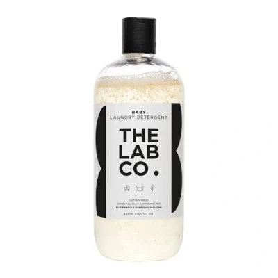 Image of The Lab Co. Baby Wash Liquid Laundry Detergent for washing machines and hand washing. Fresh cotton fragrance. Plant Based. Non Bio. 500ml size up to 32 washes.