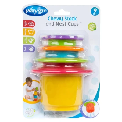 Image of Playgro Toy, Stackable Bath 4 Pieces, Baby From 9 months, BPA free, Colourful, 40217