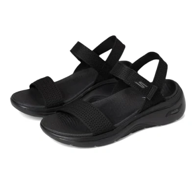 Image of Skechers GO WALK ARCH FIT Slippers black, Women&#039;s, Size: 7, Black shoes