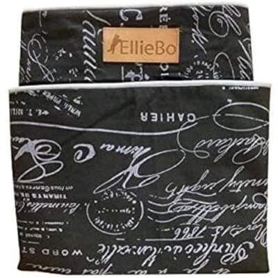Image of Ellie Bo Medium Dog Bed Cover for 30 inch Cage/Crate Black Voyager Style