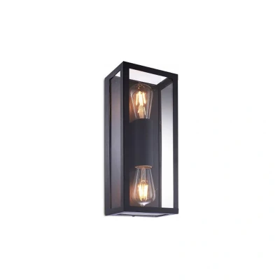 Image of Up/Down E27 Wall Lantern Black Kosnic Folly