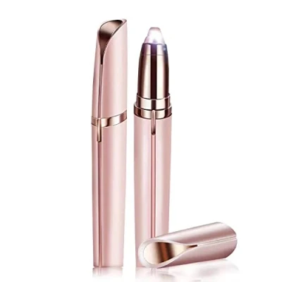 Image of Epilator Eyebrow Shavers, Women&#039;s Electric Facial Shaver Hair Trimmer for Face, Lip and Nose Removal Moustache (Rose Gold)
