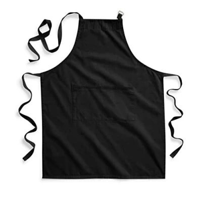 Image of Westford Mill W364 Fairtrade Cotton Adult Craft Apron Black