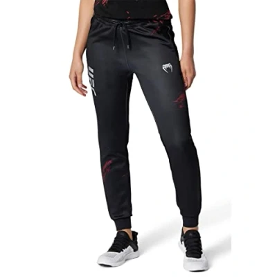Image of Venum Women&#039;s UFC Authentic Fight Week 2.0 Jogger Black/Red Sweatpants, Large