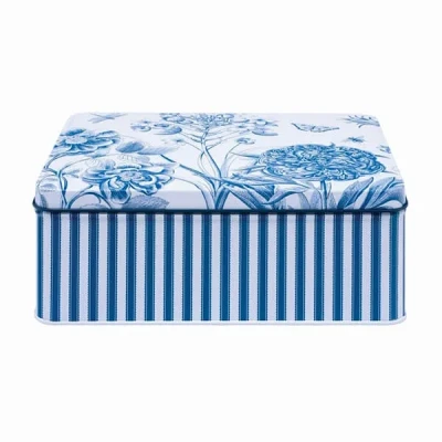 Image of Sanderson Etchings &amp; Roses Deep Rectangular Tin