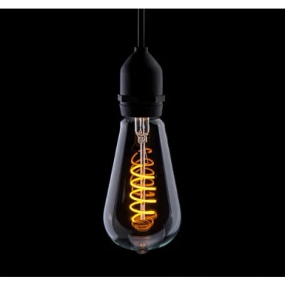 Image of Pro Lite ST64/FILDIM/4W/ES/YELLOW 4w LED Spiral ST64, dimmable, Yellow, E27