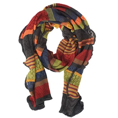 Image of Invero 100% Wool Merino Triangular Scarf Susi One Size Multicolor