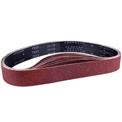 Image of STEBRUAM Sanding Belt 50 x 686 mm, Sander Belts Set（3 Each of 80/120/150/240/400 Grains）for Sander,for Grinding,Sharpening and Derusting (15 Pieces)