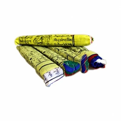 Image of Cotton Tibetan Prayer Flags Medium 17cm x Single String