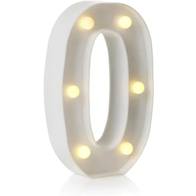 Image of anso LED Alphabet Letter &amp; Number Light Sign Decorations Lamp for Home Birthday Party Event Night Lights 22cm (0)