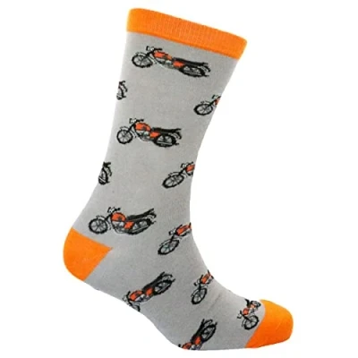 Image of David Van Hagen Mens Motorbike Socks Orange